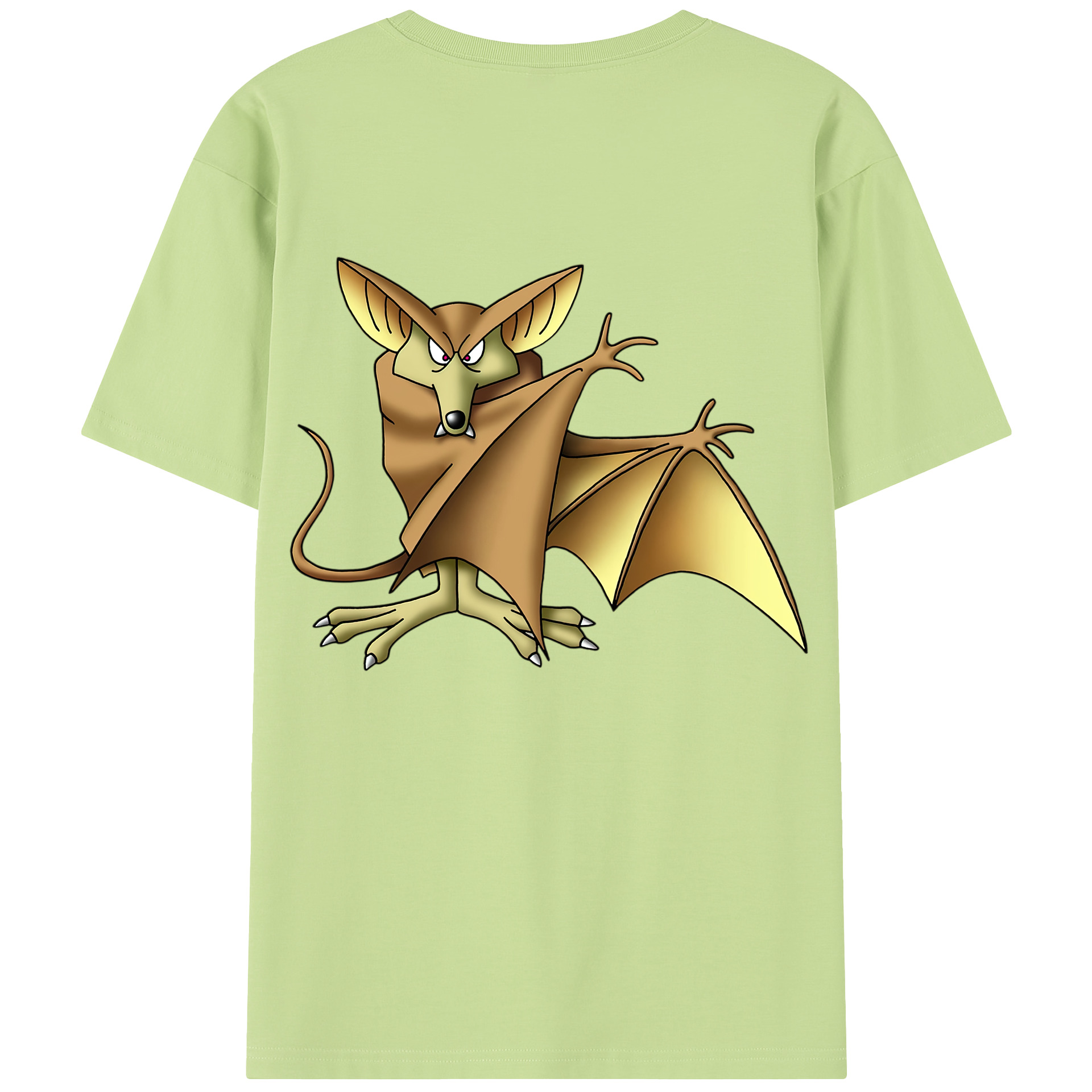 （画像用） ドラゴンクエスト Doragon Kuesuto Dragon Quest 綿100％半袖Tシャツ（背面プリント）